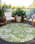 LOOMLAN Rugs Ensa Green Washable Indoor-Outdoor Rug