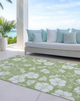 LOOMLAN Rugs Ensa Green Washable Indoor-Outdoor Rug
