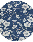 LOOMLAN Rugs Ensa Navy Washable Indoor-Outdoor Rug
