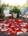 LOOMLAN Rugs Ensa Red Washable Indoor-Outdoor Rug