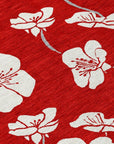 LOOMLAN Rugs Ensa Red Washable Indoor-Outdoor Rug