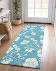 LOOMLAN Rugs Ensa Teal Washable Indoor-Outdoor Rug