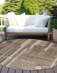 LOOMLAN Rugs Esmara Brown Washable Indoor-Outdoor Rug