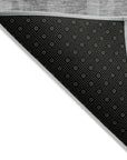 LOOMLAN Rugs Esmara Gray Washable Indoor-Outdoor Rug