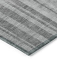 LOOMLAN Rugs Esmara Gray Washable Indoor-Outdoor Rug