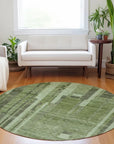 LOOMLAN Rugs Esmara Green Washable Indoor-Outdoor Rug
