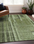 LOOMLAN Rugs Esmara Green Washable Indoor-Outdoor Rug