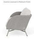 Essence Outdoor Wicker Loveseat & Chair Set Tables - LOOMLAN - Lloyd Flanders - Outdoor Lounge Sets
