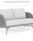 Essence Outdoor Wicker Loveseat & Chair Set Tables - LOOMLAN - Lloyd Flanders - Outdoor Lounge Sets