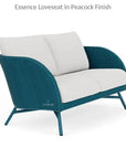 Essence Outdoor Wicker Loveseat & Chair Set Tables - LOOMLAN - Lloyd Flanders - Outdoor Lounge Sets