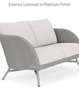 Essence Outdoor Wicker Loveseat & Chair Set Tables - LOOMLAN - Lloyd Flanders - Outdoor Lounge Sets