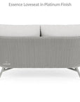 Essence Outdoor Wicker Loveseat & Chair Set Tables - LOOMLAN - Lloyd Flanders - Outdoor Lounge Sets