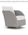 Essence Swivel Glider Lounge Chair Wicker Furniture - LOOMLAN - Lloyd Flanders - Outdoor Lounge Chairs