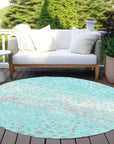LOOMLAN Rugs Estara Teal Washable Indoor-Outdoor Rug