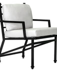 Seasonal Living Eterna Black Matte Patio Dining Arm Chair (Set Of 2)