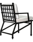 Seasonal Living Eterna Black Matte Patio Dining Arm Chair (Set Of 2)