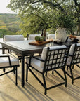 Seasonal Living Eterna Black Matte Patio Dining Arm Chair (Set Of 2)