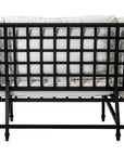 Seasonal Living Eterna Black Sand Matte Comfort Patio 3-Seat Sofa