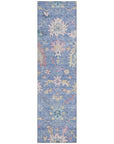 LOOMLAN Rugs Eugene Blue Washable Indoor-Outdoor Rug