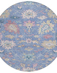 LOOMLAN Rugs Eugene Blue Washable Indoor-Outdoor Rug