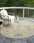 LOOMLAN Rugs Eugene Gold Washable Indoor-Outdoor Rug
