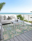 LOOMLAN Rugs Eugene Green Washable Indoor-Outdoor Rug