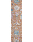LOOMLAN Rugs Eugene Orange Washable Indoor-Outdoor Rug