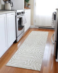LOOMLAN Rugs Evalora Beige Washable Indoor-Outdoor Rug
