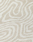 LOOMLAN Rugs Evalora Beige Washable Indoor-Outdoor Rug