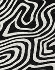 LOOMLAN Rugs Evalora Black Washable Indoor-Outdoor Rug