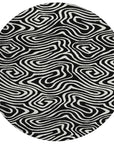 LOOMLAN Rugs Evalora Black Washable Indoor-Outdoor Rug