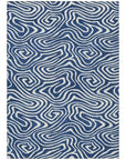 LOOMLAN Rugs Evalora Blue Washable Indoor-Outdoor Rug