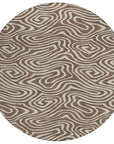 LOOMLAN Rugs Evalora Brown Washable Indoor-Outdoor Rug
