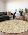 LOOMLAN Rugs Evalora Gold Washable Indoor-Outdoor Rug