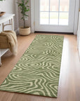 LOOMLAN Rugs Evalora Green Washable Indoor-Outdoor Rug