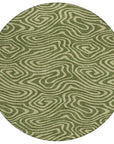 LOOMLAN Rugs Evalora Green Washable Indoor-Outdoor Rug