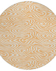 LOOMLAN Rugs Evalora Orange Washable Indoor-Outdoor Rug