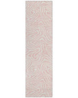 LOOMLAN Rugs Evalora Pink Washable Indoor-Outdoor Rug