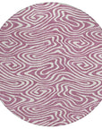 LOOMLAN Rugs Evalora Purple Washable Indoor-Outdoor Rug