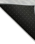 LOOMLAN Rugs Evalora Silver Washable Indoor-Outdoor Rug