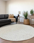 LOOMLAN Rugs Evalora Silver Washable Indoor-Outdoor Rug