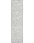 LOOMLAN Rugs Evalora Silver Washable Indoor-Outdoor Rug