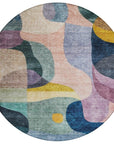 LOOMLAN Rugs Evan Green Washable Indoor-Outdoor Rug