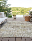 LOOMLAN Rugs Evandra Ivory Washable Indoor-Outdoor Rug