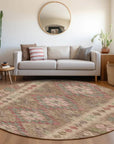 LOOMLAN Rugs Evynne Brown Washable Indoor-Outdoor Rug
