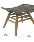 Seasonal Living Explorer Neptune Chair & Ottoman Outdoor Furniture