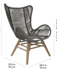 Seasonal Living Explorer Neptune Chair & Ottoman Outdoor Furniture