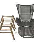 Seasonal Living Explorer Neptune Chair & Ottoman Outdoor Furniture