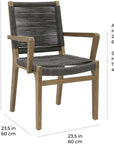 Seasonal Living Explorer Oceans Dining Armchair 2PC Mixed Grey