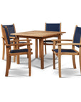 Pearl Stacking Teak Outdoor Dining Armchair 4PC -- view 8